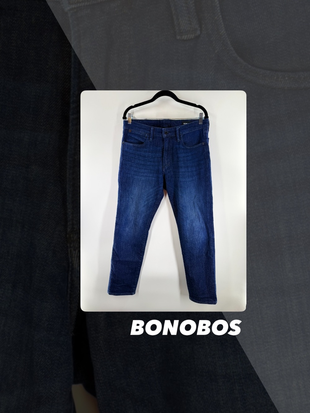 EUC Bonobos Dark Blue Slim Premium 4-Way Stretch Jeans